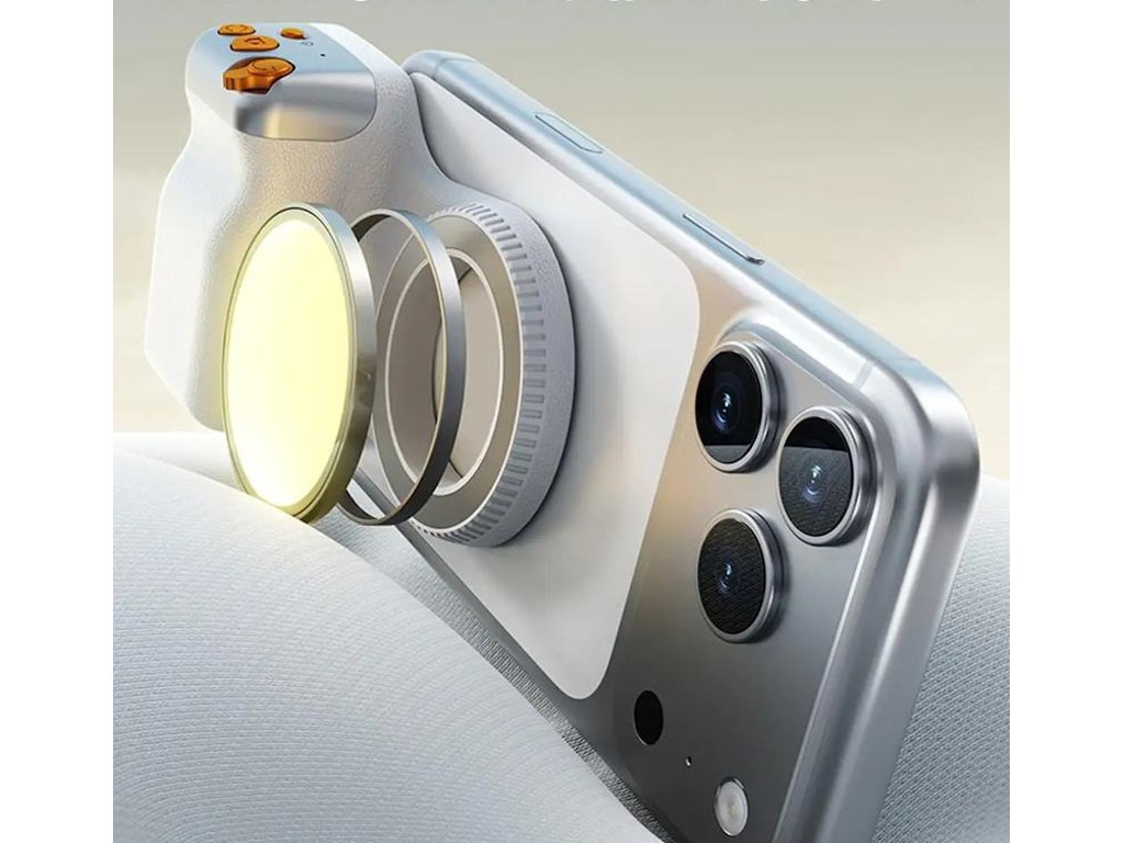 MOBIFOTO — Magnetic smartphone grip with ergonomic design that transforms your phone into a u