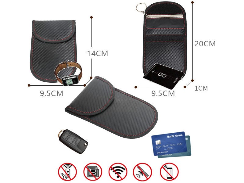 PROTELLAVE — Anti-Theft Protection for Cars. With a silver layer inside, this safety bag