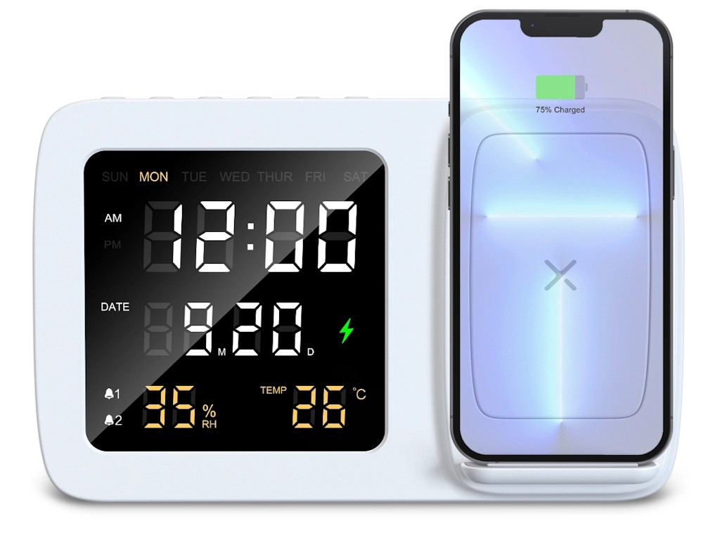 RELOJMESATEMP — The perfect FAST wireless charger: a practical office accessory with a wireless charger