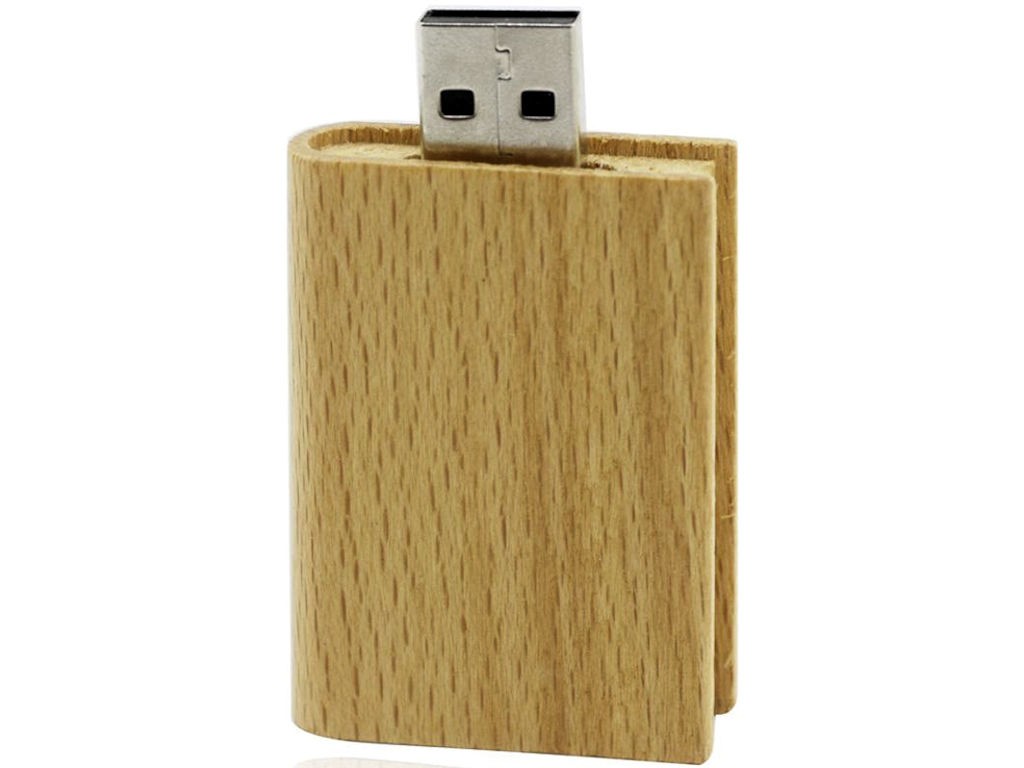 WGS-ECO09 — Ecological USB flash drive made of wood. Available with various types of wood, all pr