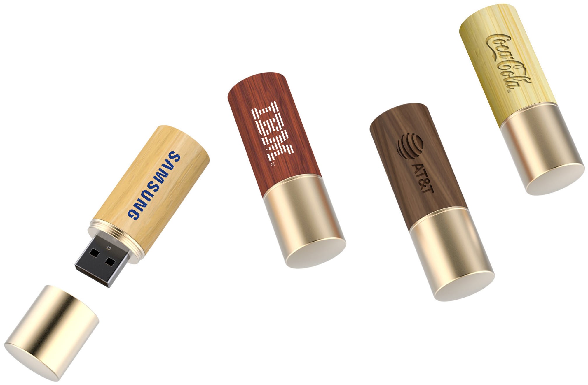 WGS-ECOCIL — Pen drive ecológico feito de madeira. Disponível com vários tipos de madeira, todos pr