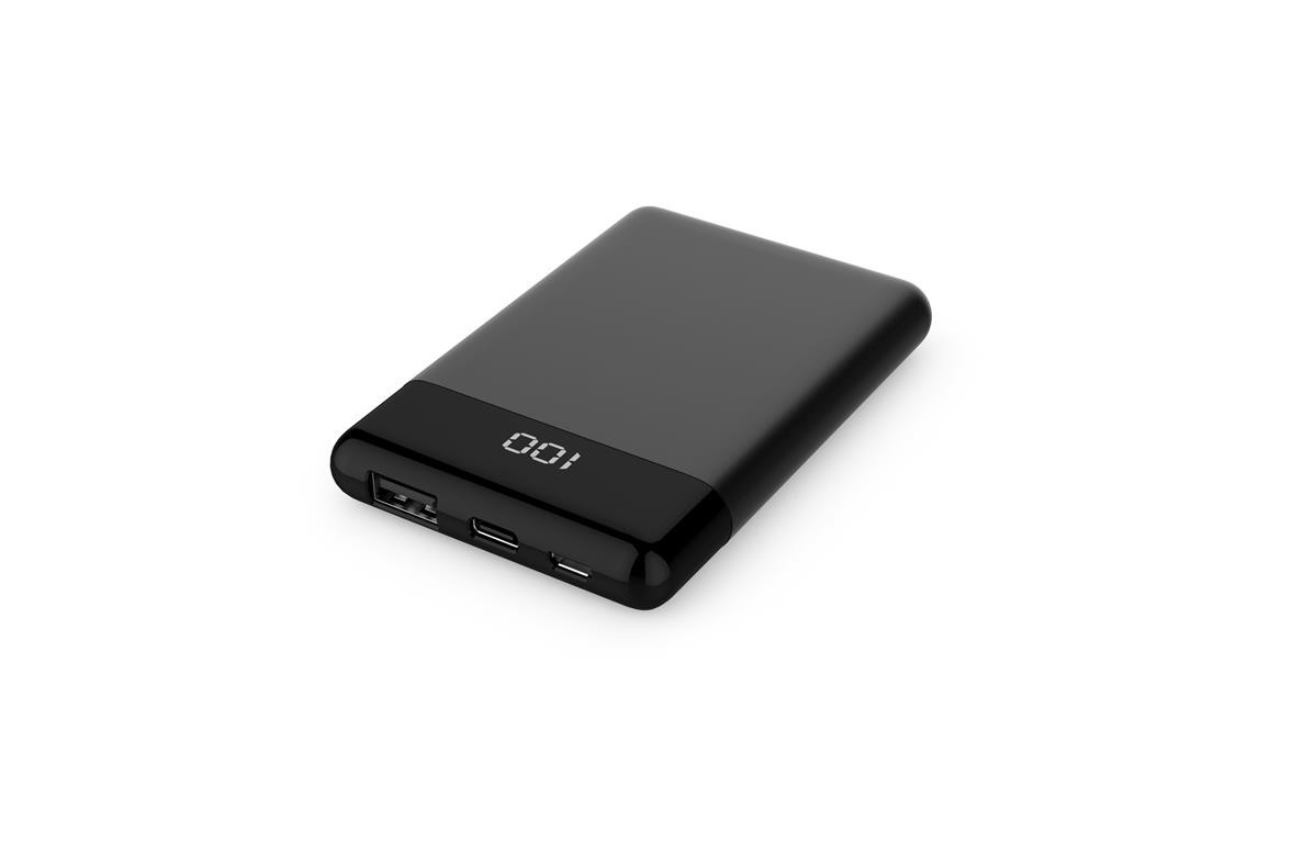 WGSPB-G50 — Carregador plano de banco de energia de emergência com indicador de carga restanteNúmero de células: 1