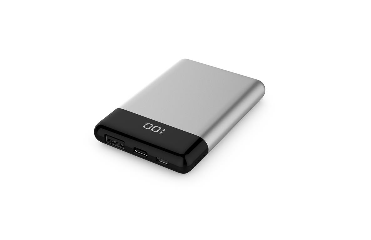 WGSPB-G50 — Carregador plano de banco de energia de emergência com indicador de carga restanteNúmero de células: 1
