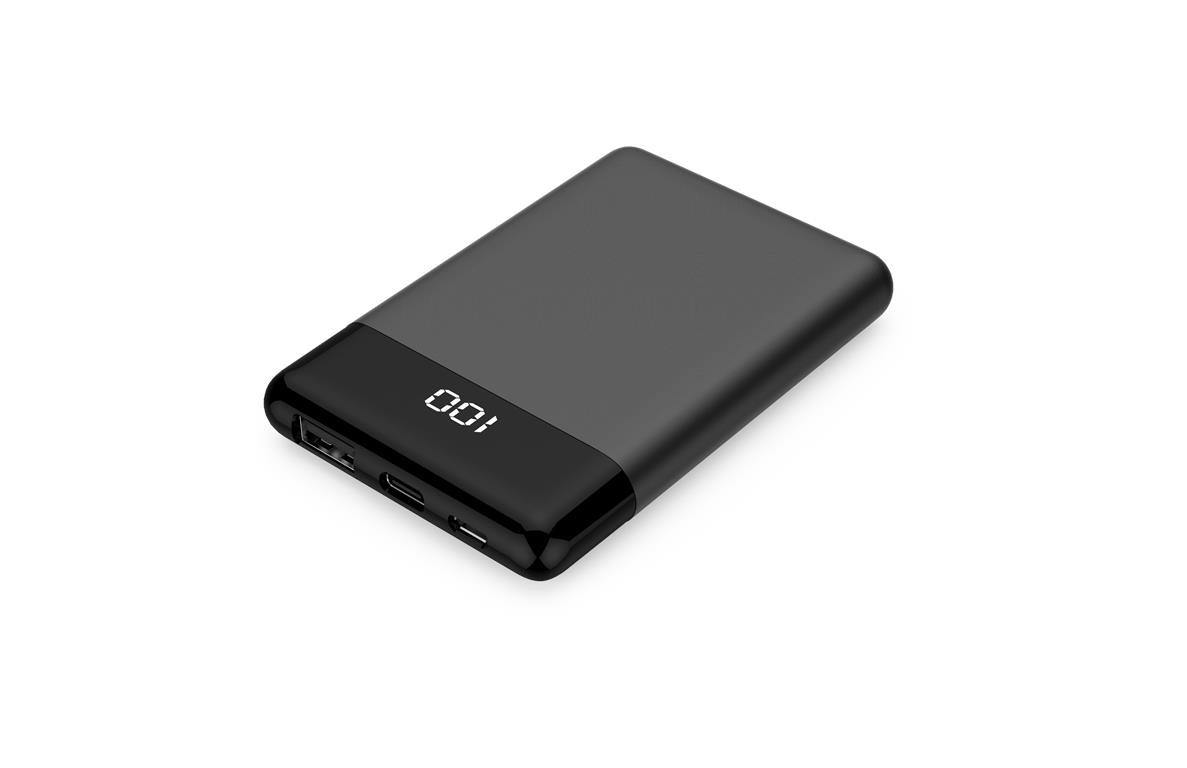 WGSPB-G50 — Carregador plano de banco de energia de emergência com indicador de carga restanteNúmero de células: 1