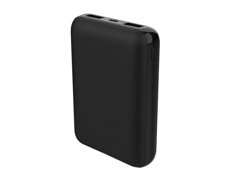WGSPB-G62 — Carregador de emergência Flat Power Bank, semelhante ao formato de um cartão de crédito. Gra