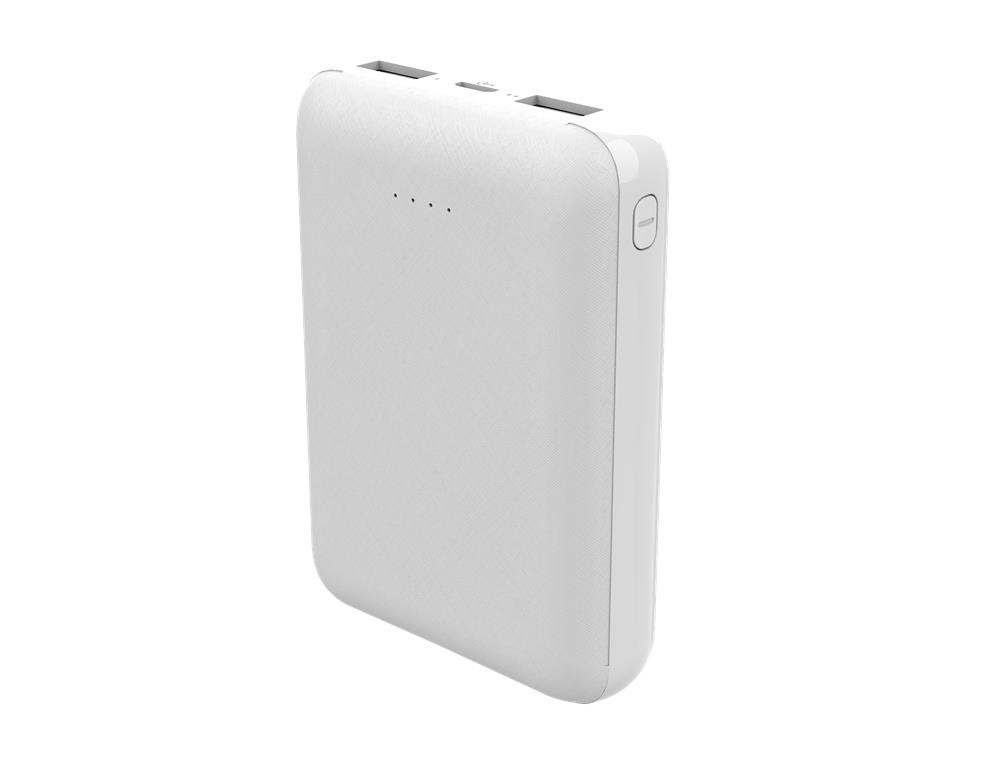 WGSPB-G62 — Carregador de emergência Flat Power Bank, semelhante ao formato de um cartão de crédito. Gra