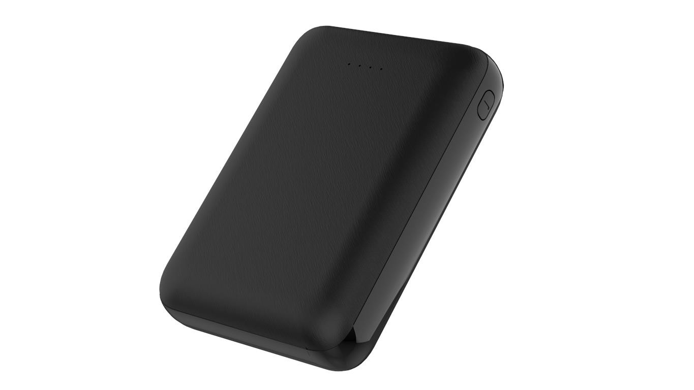 WGSPB-G62 — Carregador de emergência Flat Power Bank, semelhante ao formato de um cartão de crédito. Gra