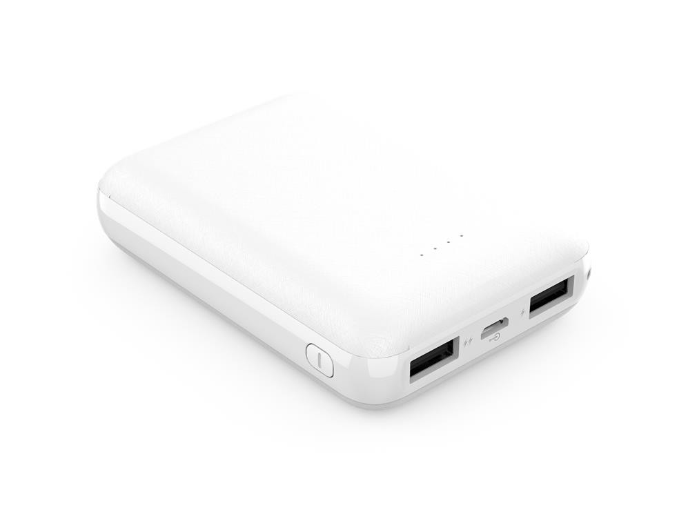 WGSPB-G62 — Carregador de emergência Flat Power Bank, semelhante ao formato de um cartão de crédito. Gra