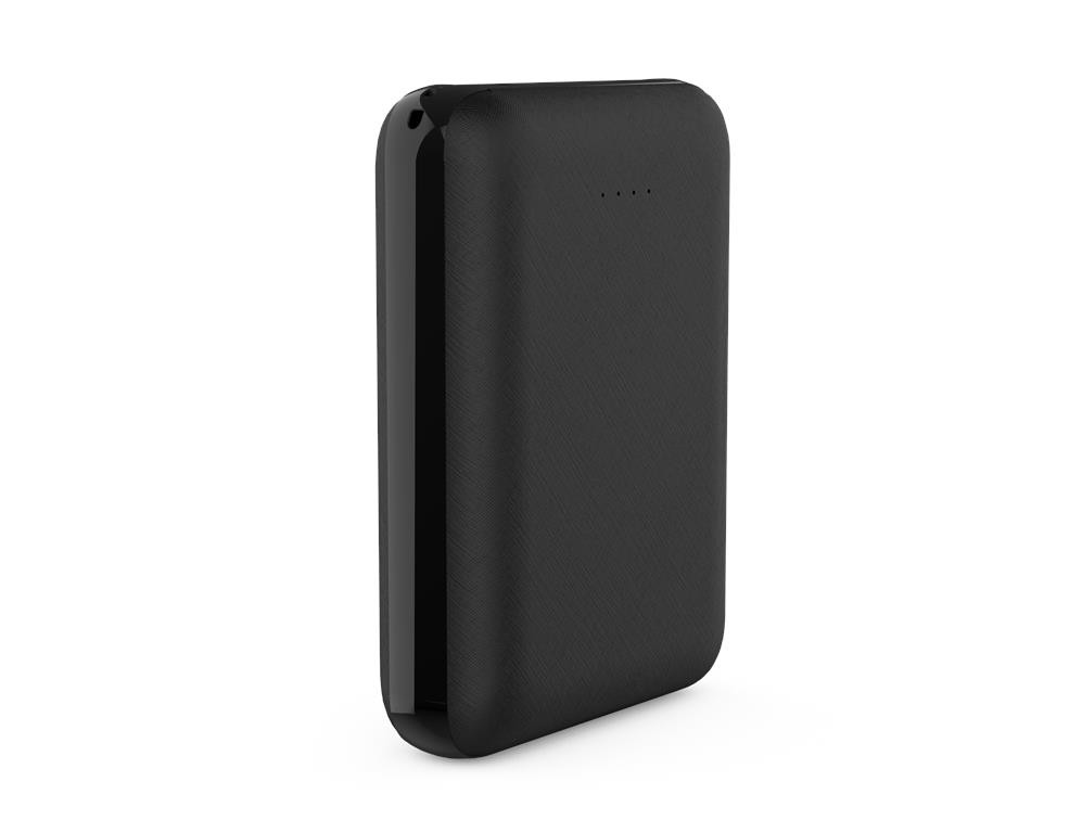 WGSPB-G62 — Carregador de emergência Flat Power Bank, semelhante ao formato de um cartão de crédito. Gra