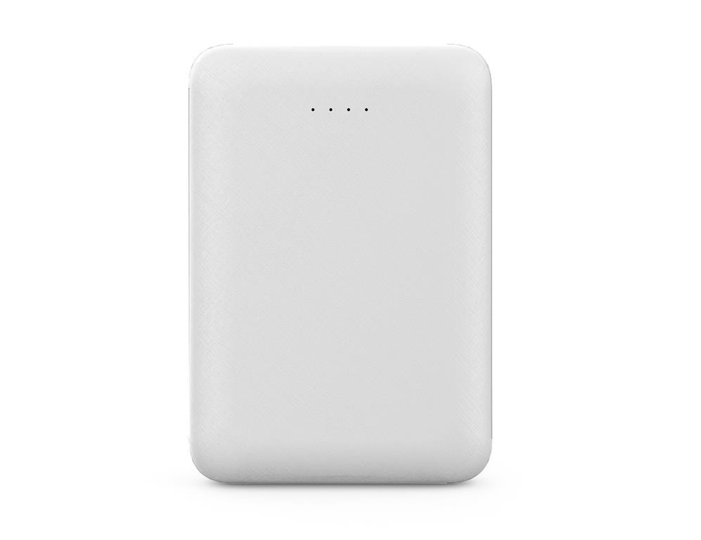 WGSPB-G62 — Carregador de emergência Flat Power Bank, semelhante ao formato de um cartão de crédito. Gra