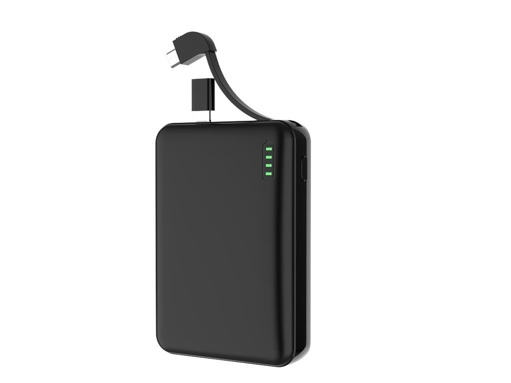 WGSPB-G73 — Flat Power Bank emergency charger, similar to the format of a credit card. Gra