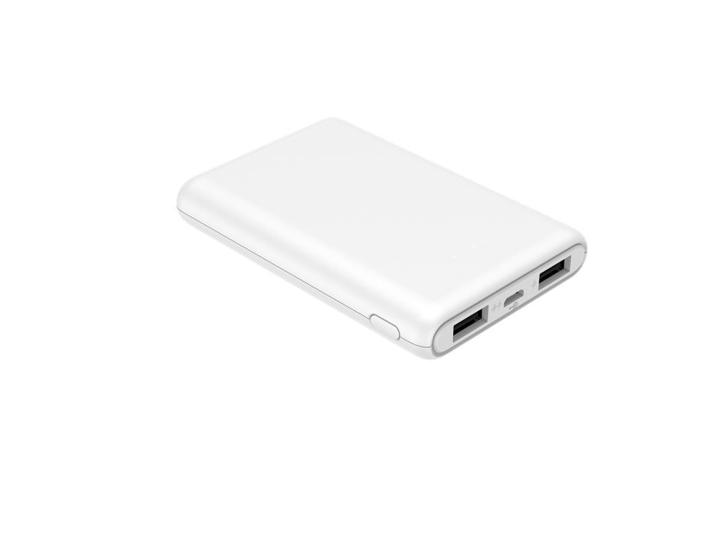 WGSPB-G83 — Carregador de emergência Flat Power Bank, semelhante ao formato de um cartão de crédito. Gra