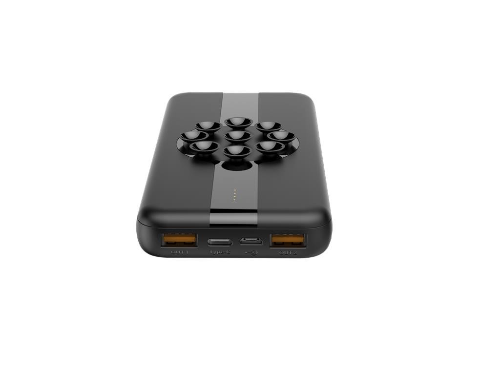 WGSPB-W21 — Emergency Power Bank flat charger with wireless charging source and USB ports is