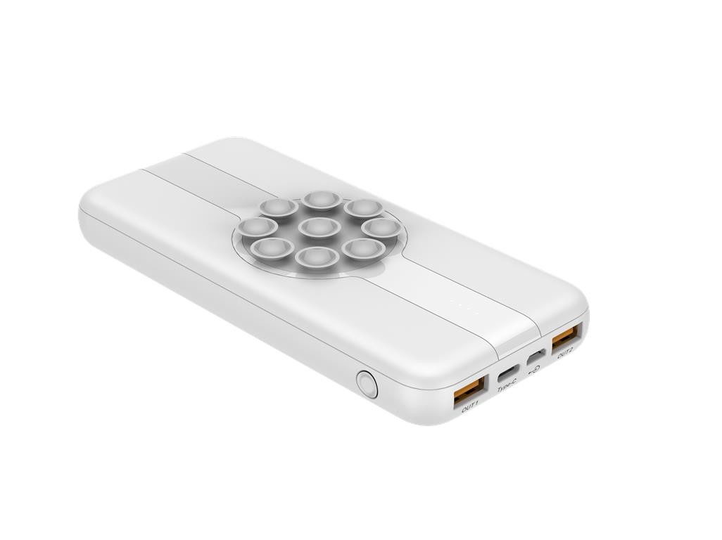 WGSPB-W21 — Emergency Power Bank flat charger with wireless charging source and USB ports is