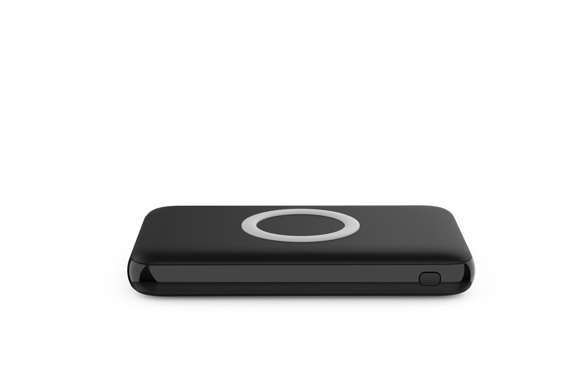 WGSPB-W8 — Emergency Power Bank flat charger with wireless charging source and USB ports is