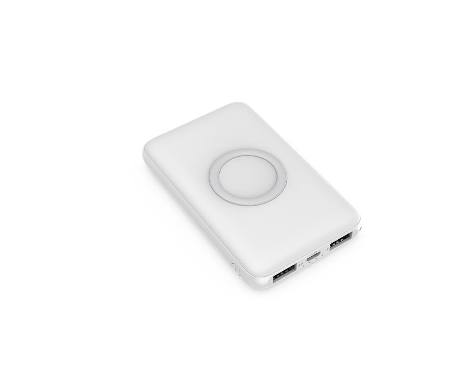WGSPB-W8 — Emergency Power Bank flat charger with wireless charging source and USB ports is