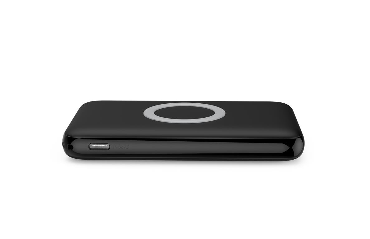 WGSPB-W8 — Emergency Power Bank flat charger with wireless charging source and USB ports is